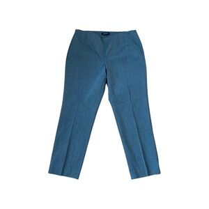 Talbots‎ 12 Curvy Bi-Stretch Straight Leg Blue Career Casual Pants Trousers